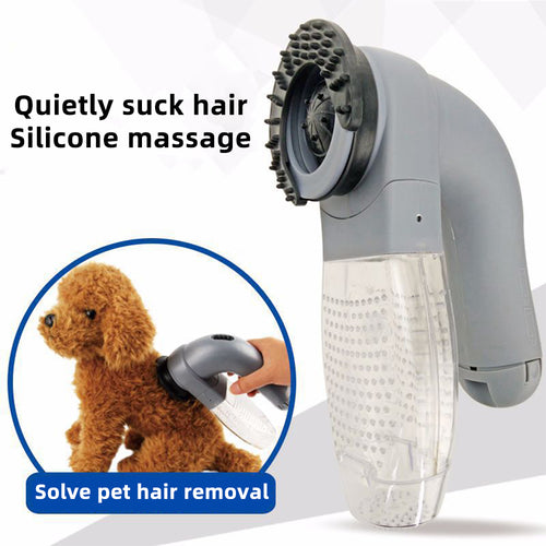 Electric Pet Hair Remover - Grooming Vacuum Brush for Dogs & Cats